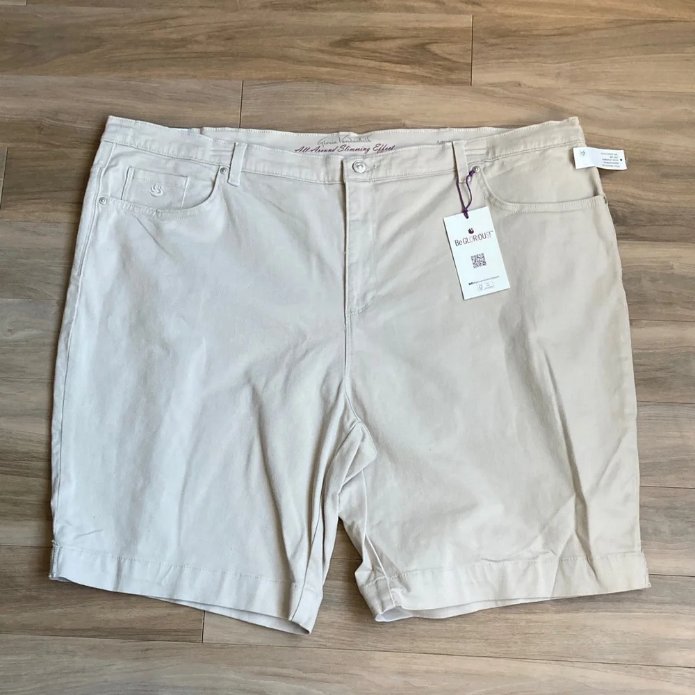 Gloria Vanderbilt stonewood jean Bermuda short flawless stretch classic rise 24W - Picture 11 of 15